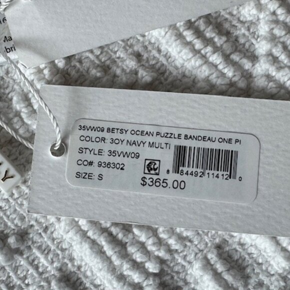 Milly - Betsy Ocean Puzzle Bandeau One-Piece Size Small - Picture 11 of 11